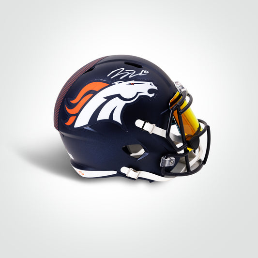 Bo Nix Signed Broncos Speed Full Size Replica Helmet