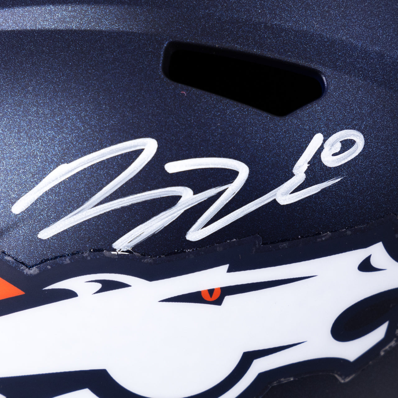 Bo Nix Signed Broncos Speed Full Size Replica Helmet