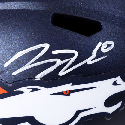 Bo Nix Signed Broncos Speed Full Size Replica Helmet