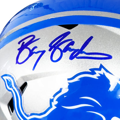 Barry Sanders Signed Lions Speed Full Size Replica Helmet