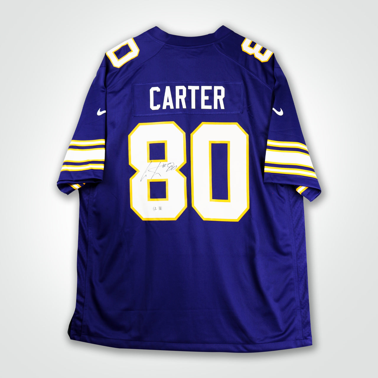 Cris Carter Signed Vikings Nike Game Jersey