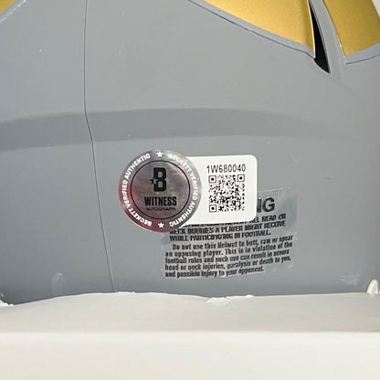 Cris Carter Signed Vikings Slate Mini Helmet