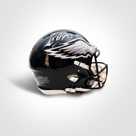 Cooper Dejean Signed Eagles Speed Full Size Authentic Helmet