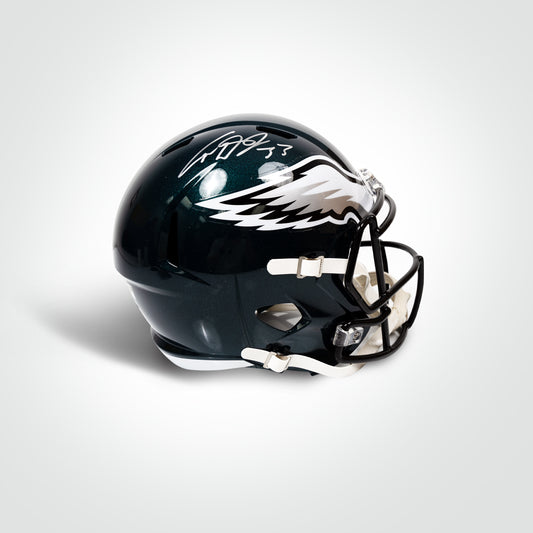 Cooper Dejean Signed Eagles Speed Full Size Replica Helmet