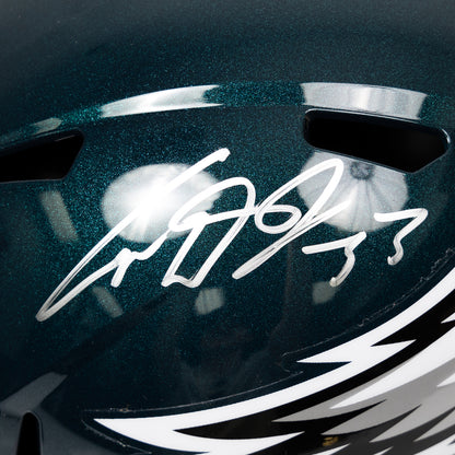 Cooper Dejean Signed Eagles Speed Full Size Replica Helmet
