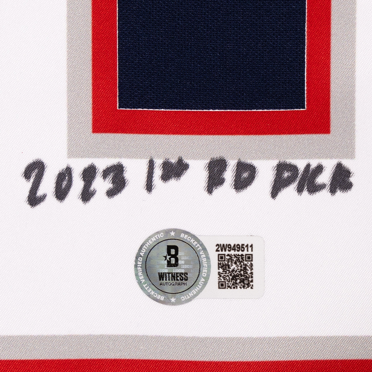 Christian Gonzalez Signed Patriots Nike Limited Jersey Inscribed "No Days Off, 2024 All Pro, 2023 1st RD Pick"