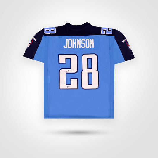 Chris Jonson Signed Titans Mitchell & Ness Replica Jersey