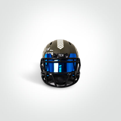 Chris Johnson Signed Titans Salute to Service (STS) Mini Helmet