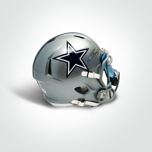 Ceedee Lamb Signed Cowboys Full Size Replica Speed Helmet - The Real Autograph