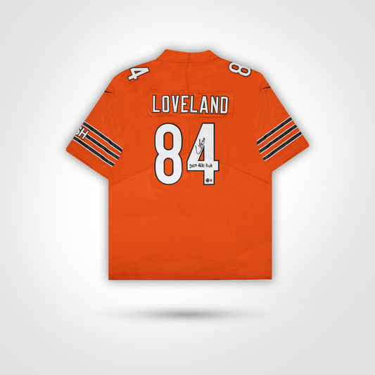 Colston Loveland Signed Bears Alternate Nike Limited Jersey Inscribed "2025 #10 Pick"