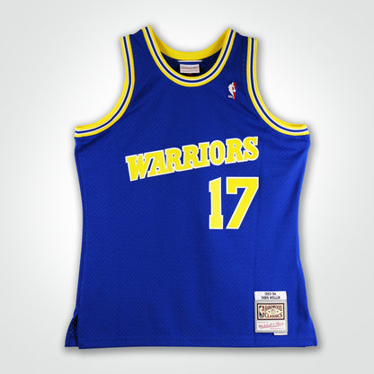 Chris Mullin Signed Warriors Mitchell & Ness Swingman 93-94 Jersey