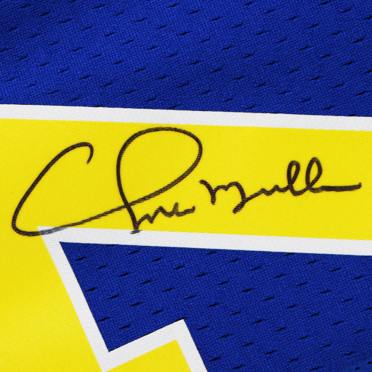 Chris Mullin Signed Warriors Mitchell & Ness Swingman 93-94 Jersey