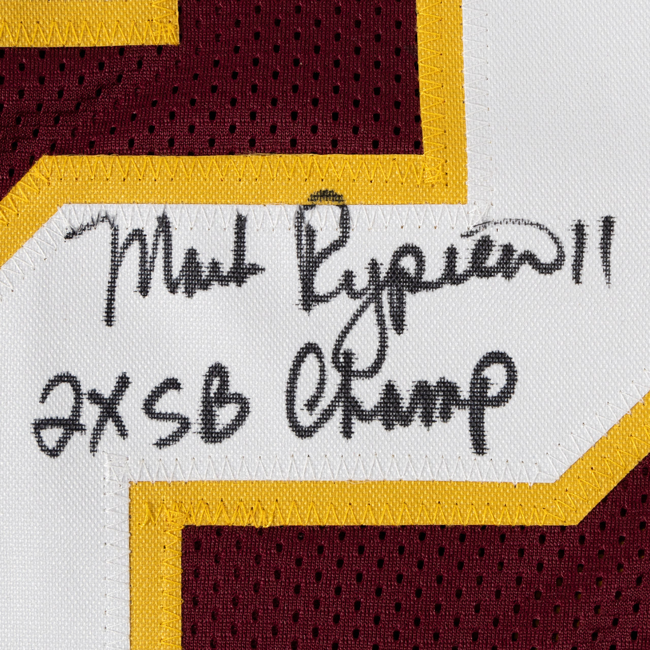 Multi Signed Superbowl 22 Inscribed Pro-Style Jersey