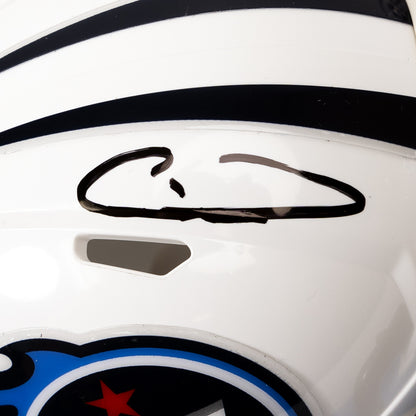 Calvin Ridley Signed Titans Throwback Speed Mini Helmet