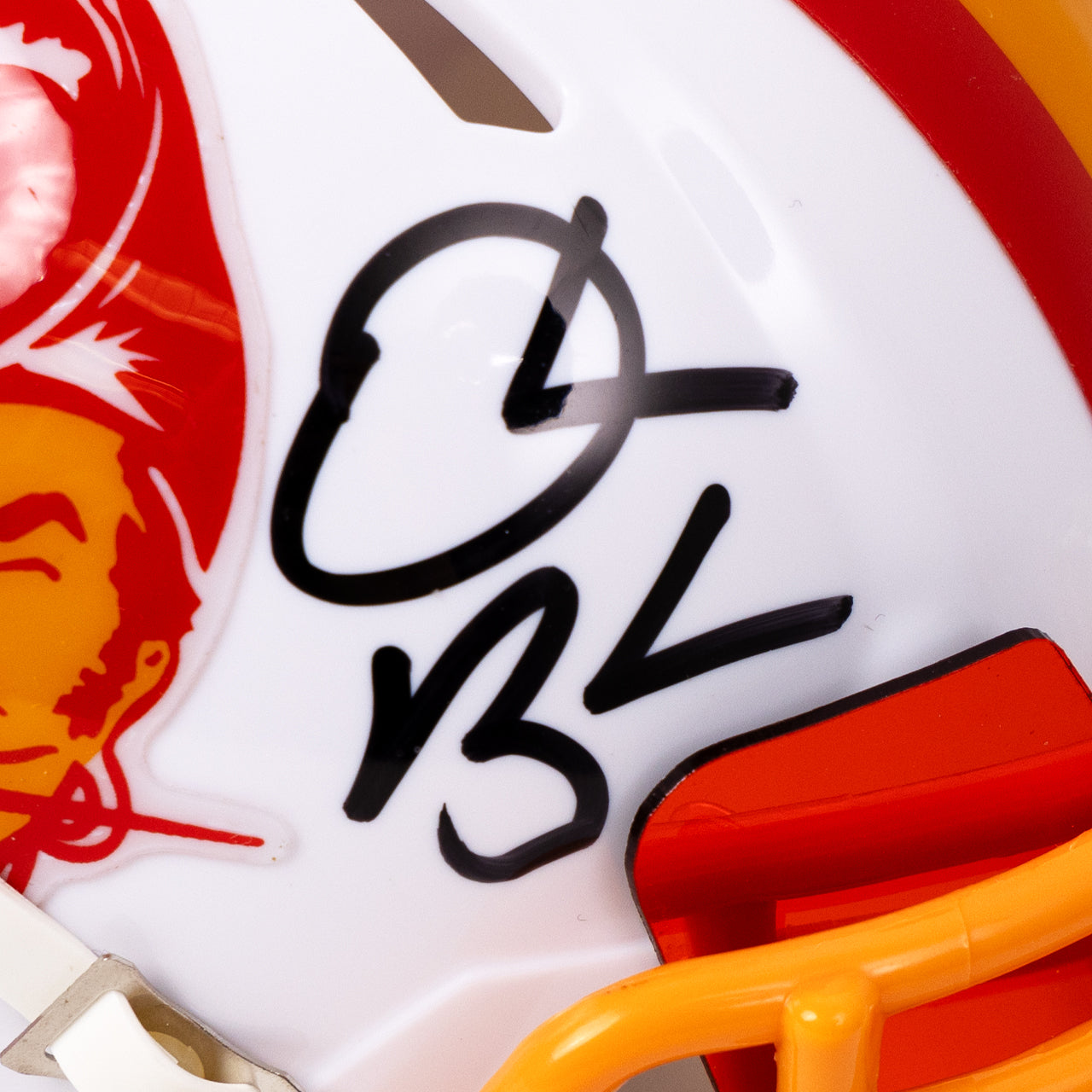 Derrick Brooks Signed Buccaneers Throwback Speed Mini Helmet
