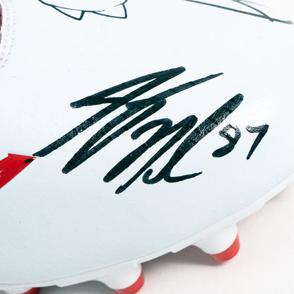 Donald Driver & Jordy Nelson Dual Signed Knuckles Phenom Cleat - The Real Autograph