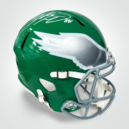 Dallas Goedert Signed Eagles Kelly Green Full Size Replica Helmet