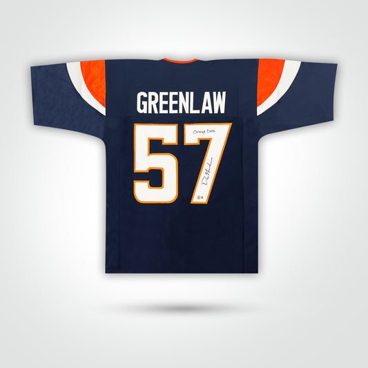 Dre Greenlaw Signed Jersey Inscribed "Orange Crush" - The Real Autograph