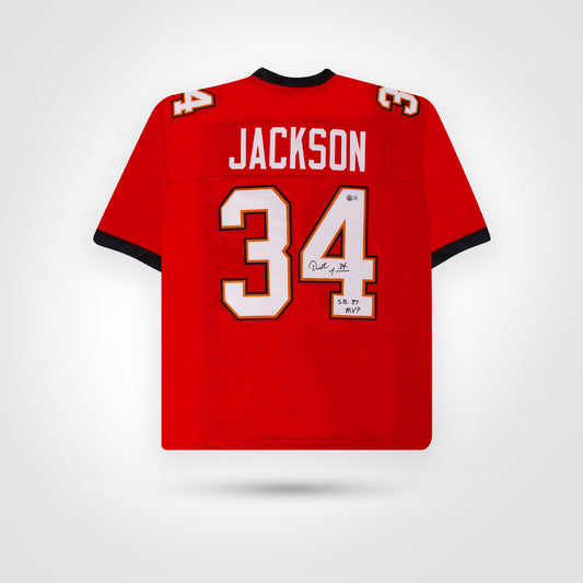 Dexter Jackson Signed Jersey Inscribed "S.B. 37 MVP" - The Real Autograph