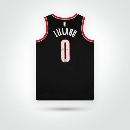 Damian Lillard Signed Trail Blazers Nike Swingan Icon Edition Jersey