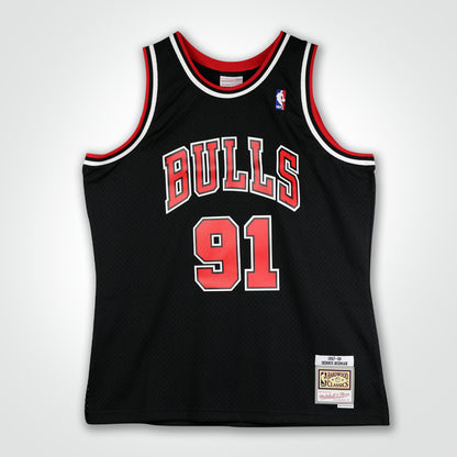 Dennis Rodman Signed Bulls Mitchell & Ness Swingman 97-98 Jersey