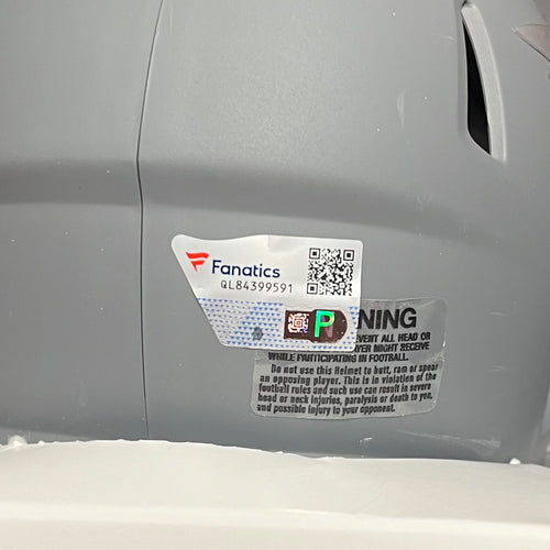 DeVonta Smith Signed Eagles Slate Mini Helmet