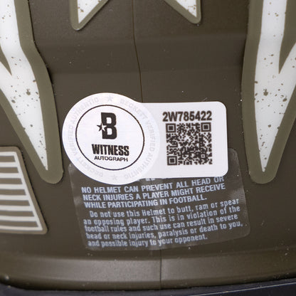 Darren Sproles Signed Chargers Salute to Service Mini Helmet Inscribed "Bolt Up"