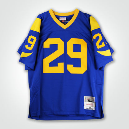 Eric Dickerson Signed Rams Mitchell & Ness Replica Jersey Inscribed "HoF 99"
