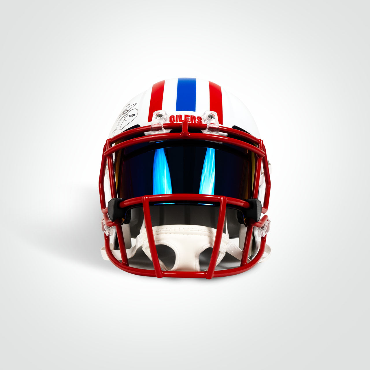Eddie George Signed Oilers Full Size Replica Helmet