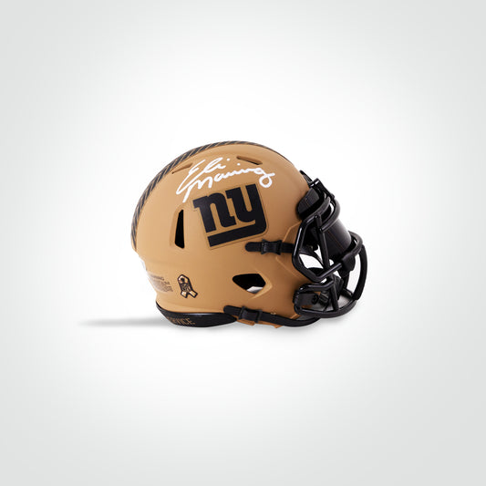 Eli Manning Signed Giants Salute to Service (STS) Mini Helmet
