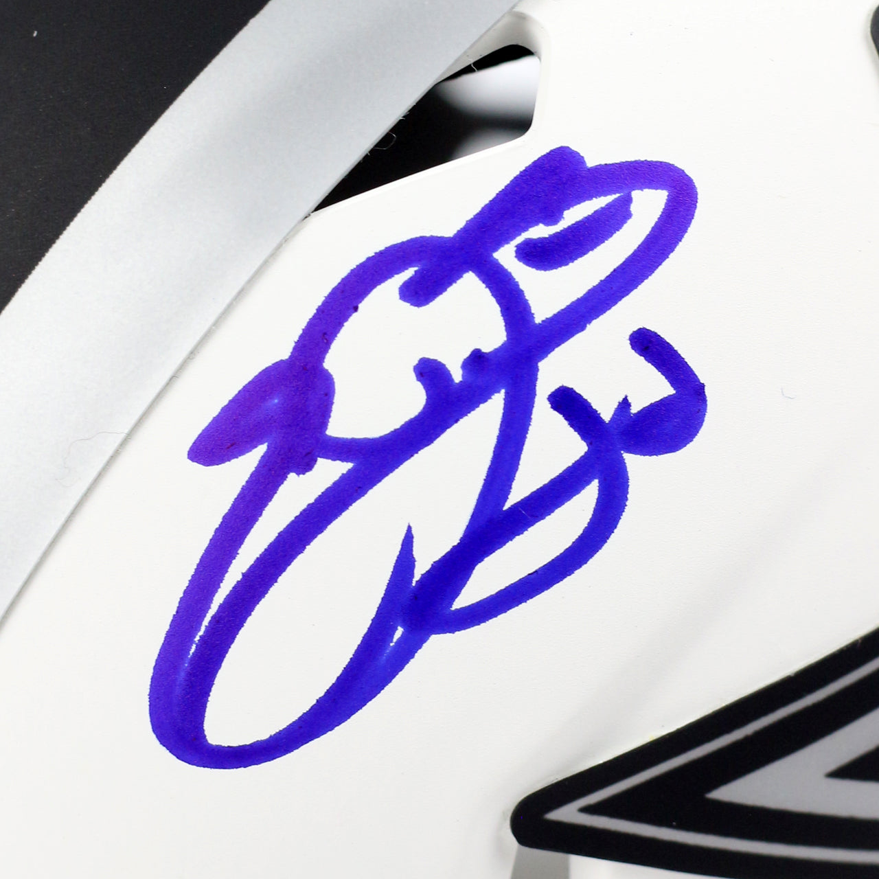 Emmitt Smith Signed Cowboys Lunar Mini Helmet