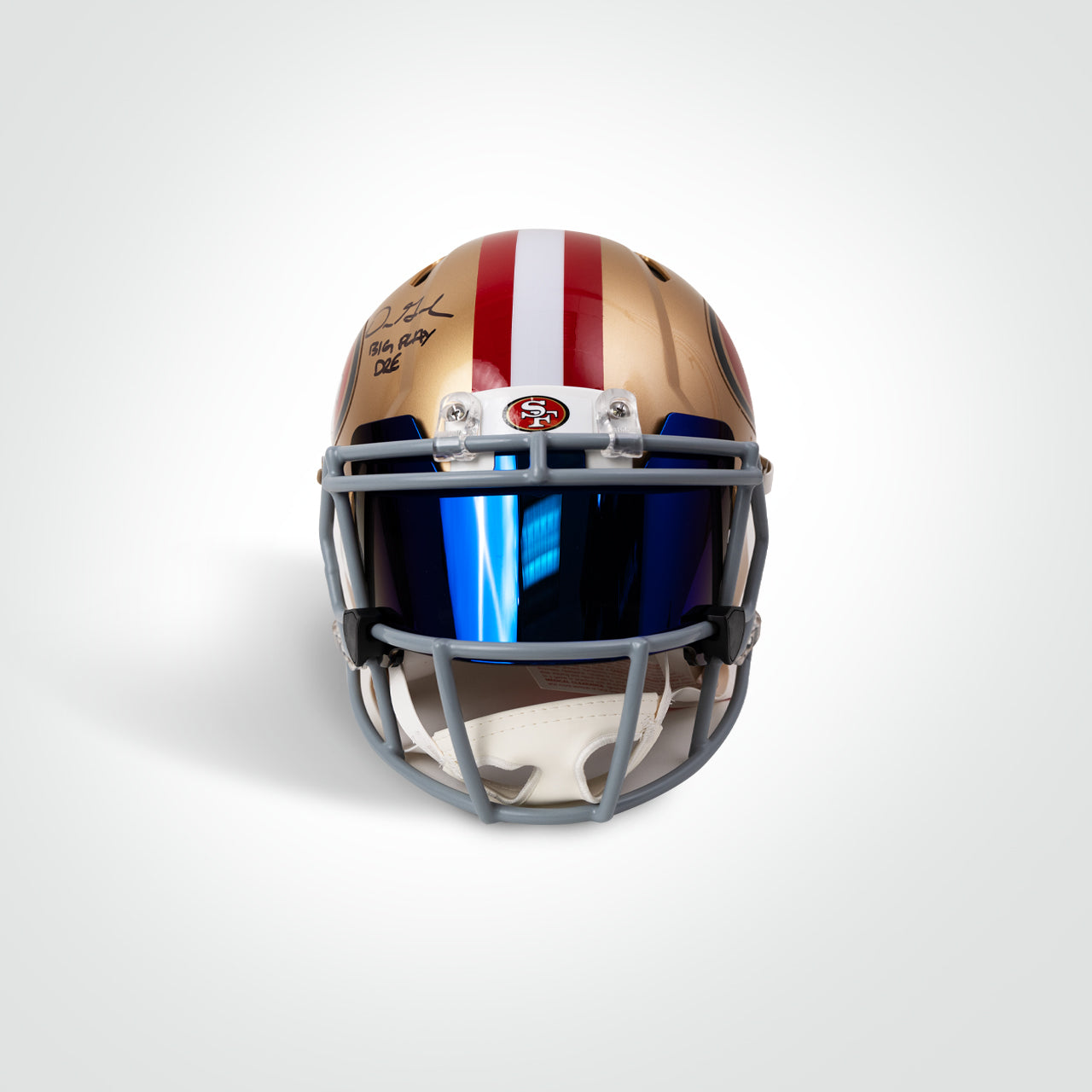 Fred Warner & Dre Greenlaw Dual Signed 49ers Speed Full Size Authentic Helmet Inscribed