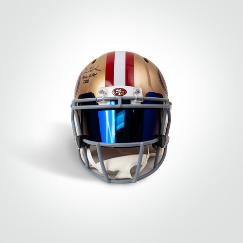 Fred Warner & Dre Greenlaw Dual Signed 49ers Speed Full Size Authentic Helmet Inscribed