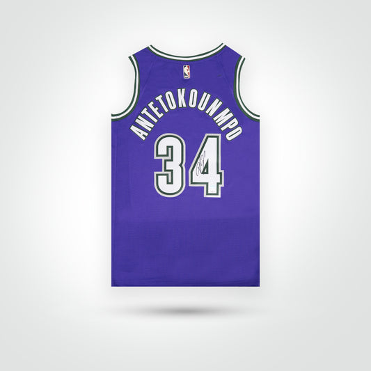 Giannis Antetokounmpo Signed Bucks Nike Jersey - The Real Autograph