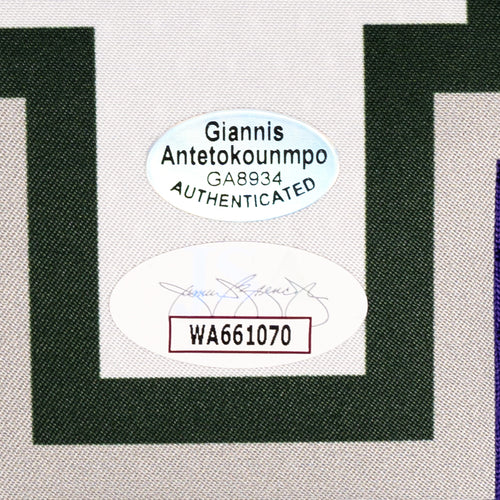 Giannis Antetokounmpo Signed Bucks Nike Jersey - The Real Autograph