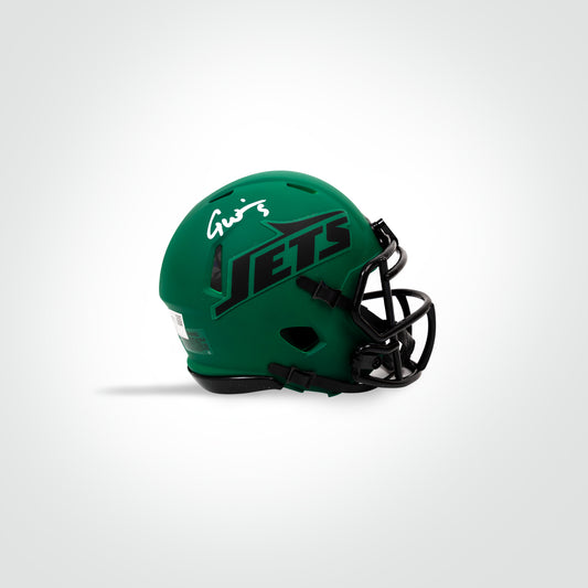 Garrett Wilson Signed Jets Rave Mini Helmet