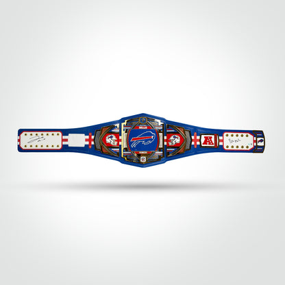 Josh Allen Signed Bills WWE Belt Inscribed "Bills Mafia"