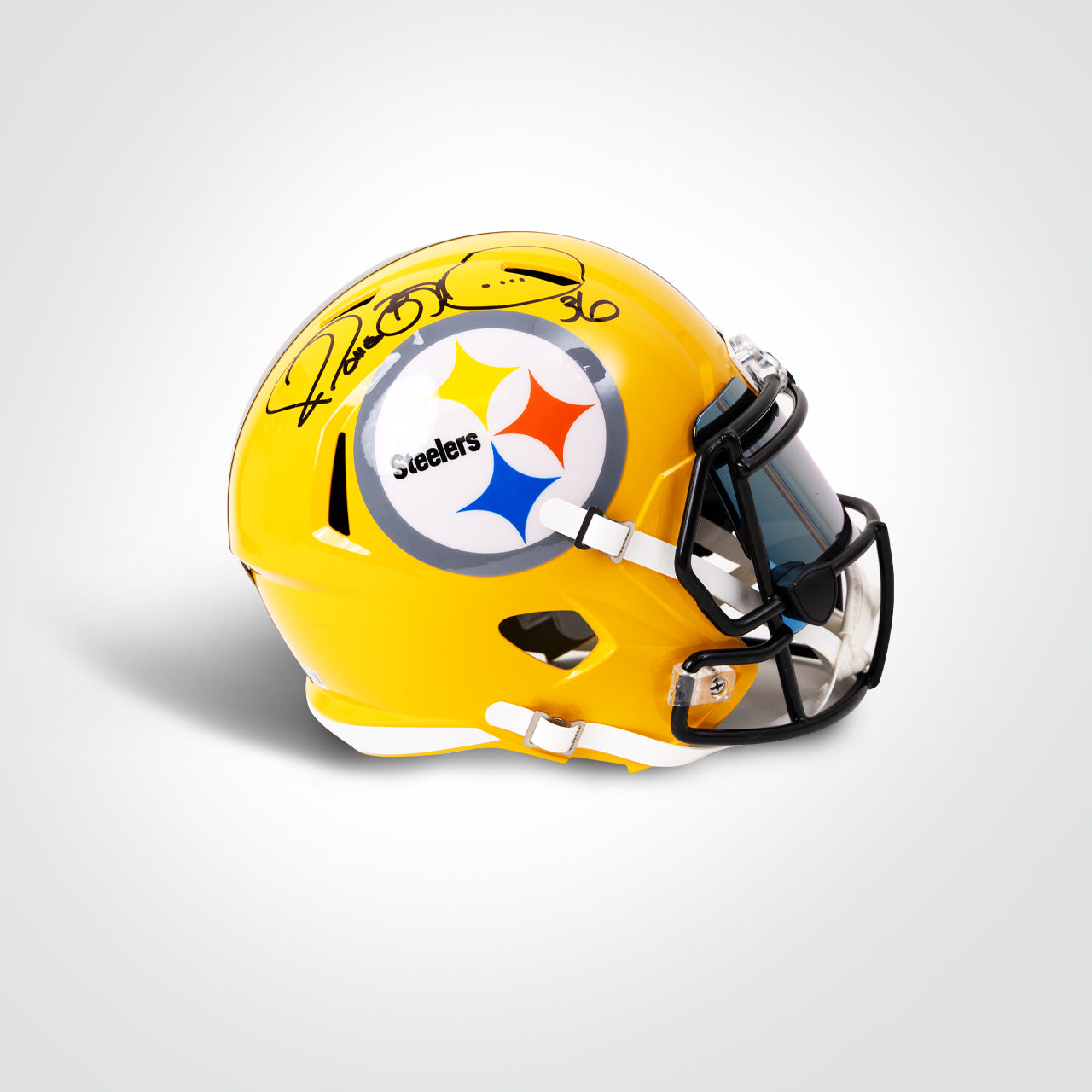 Jerome Bettis Signed Steelers Alternate Speed Full Size Replica Helmet