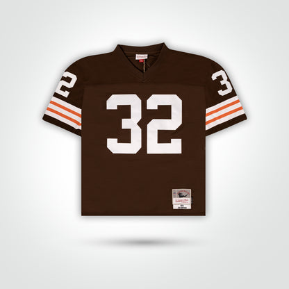 Jim Brown Signed Browns Mitchell and Ness Replica Jersey
