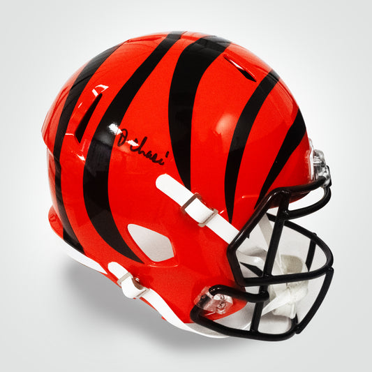 Ja'Marr Chase Signed Bengals Speed Full Size Replica Helmet