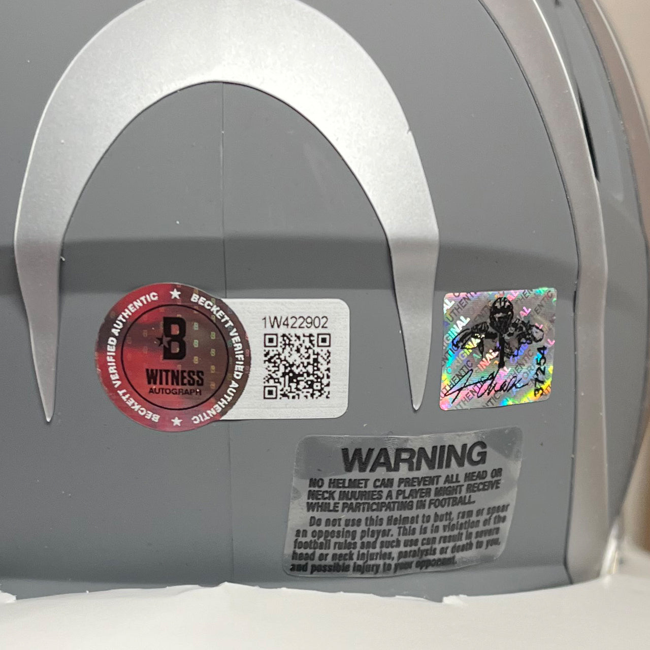 Ja'Marr Chase Signed Bengals Slate Mini Helmet
