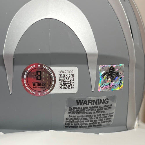 Ja'Marr Chase Signed Bengals Slate Mini Helmet