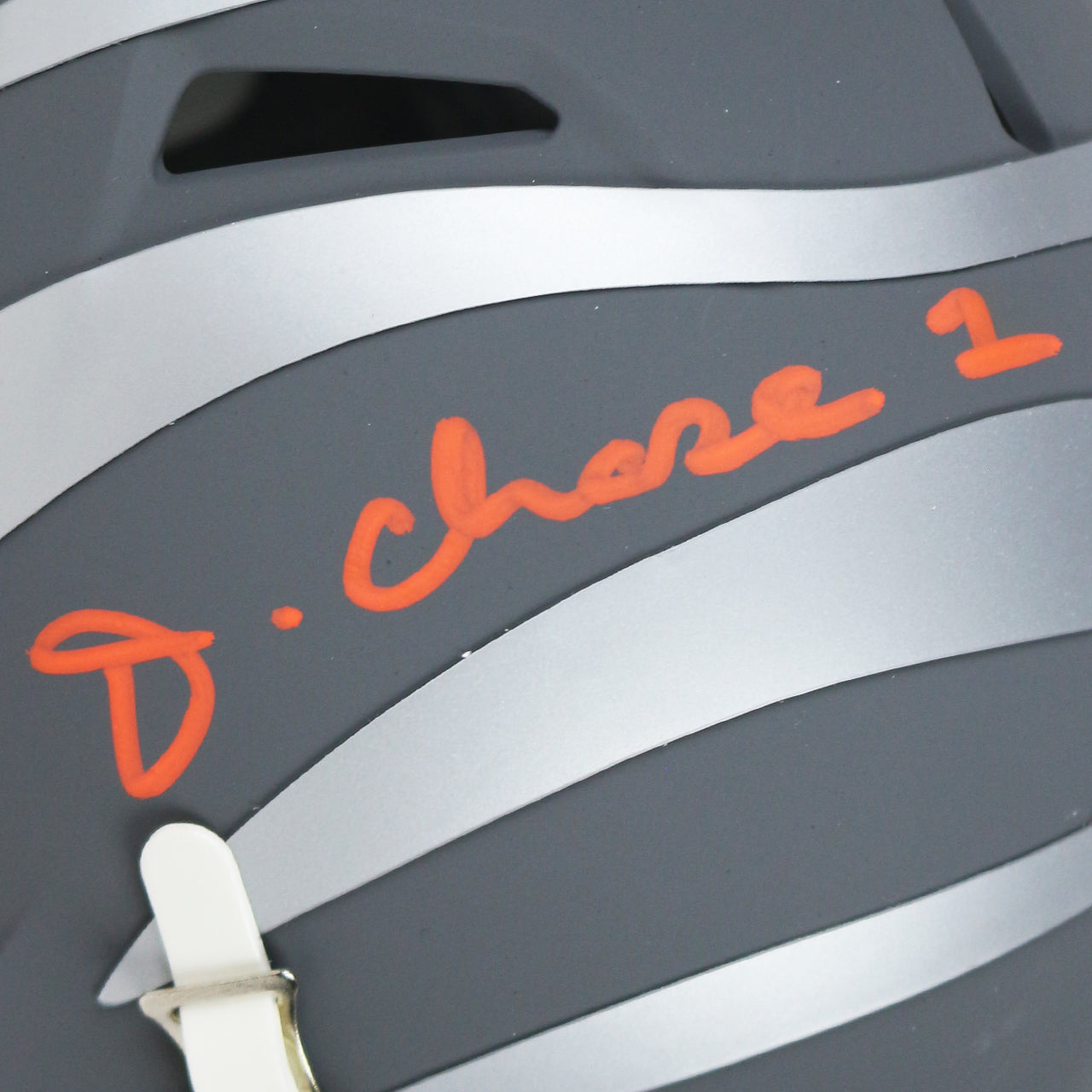 Ja'Marr Chase Signed Bengals Slate Mini Helmet