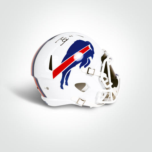 James Cook Signed Bills Speed Full Size Replica Helmet