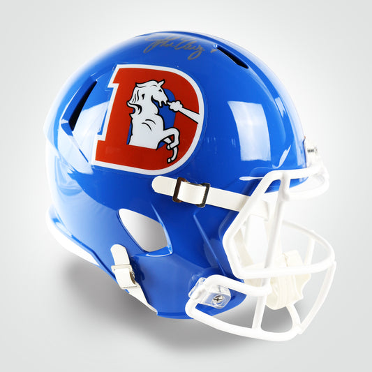 John Elway Signed Broncos Throwback Speed Full Size Replica Helmet
