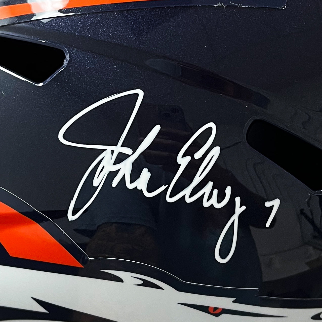 John Elway Signed Broncos Speed Full Size Replica Helmet