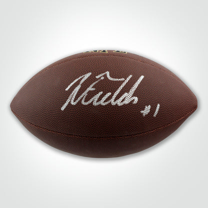 Justin Fields Signed Football