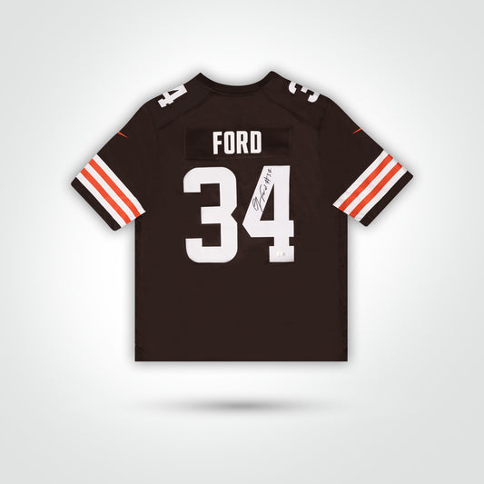 Jerome Ford Signed Browns Nike Game Jersey