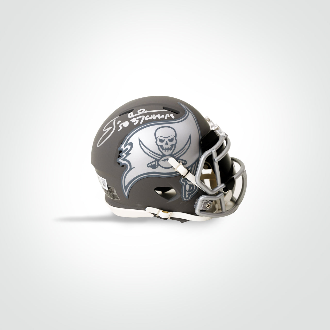 Jon Gruden Signed Buccaneers Slate Mini Helmet