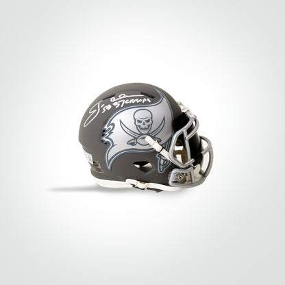 Jon Gruden Signed Buccaneers Slate Mini Helmet